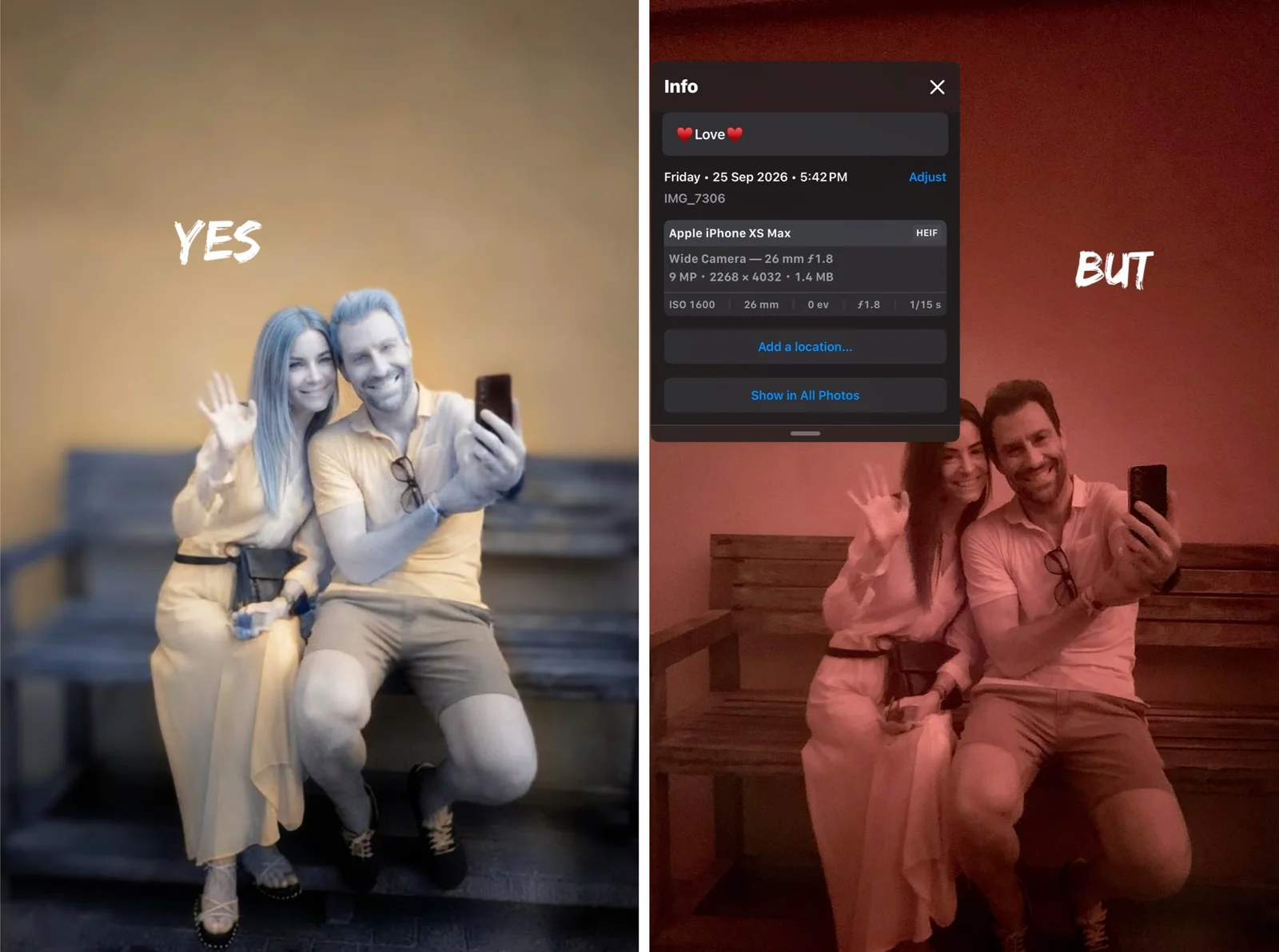 Yes / But — edit, Photography